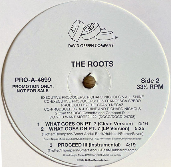 The Roots - Proceed (Pts 1&3) | Near Mint (NM) Excellent (EX)