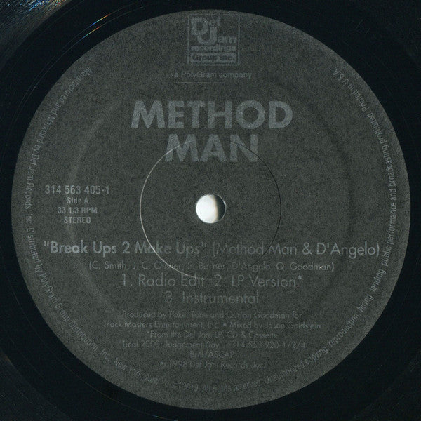 Method Man - Break Ups 2 Make Ups | Near Mint (NM) Near Mint (NM)