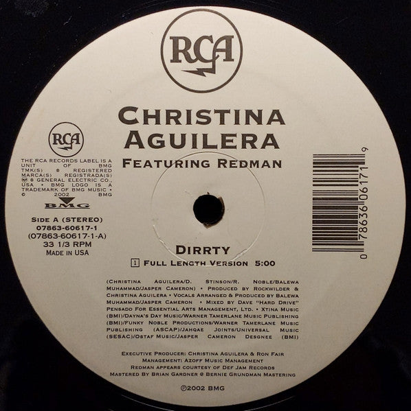 Christina Aguilera - Dirrty (VINYL) | Near Mint (NM) Excellent (EX)
