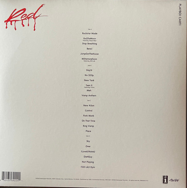 Playboi Carti - Whole Lotta Red | Mint (M) Mint (M)