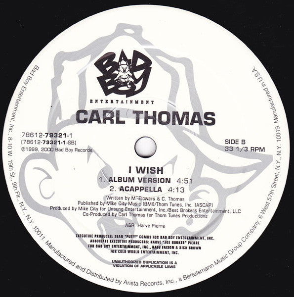 Carl Thomas - I Wish (VINYL) | Near Mint (NM) Near Mint (NM)
