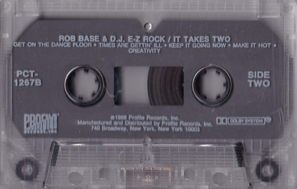 Rob Base & DJ E-Z Rock - It Takes Two *CASSETTE* | Near Mint (NM) Near Mint (NM)
