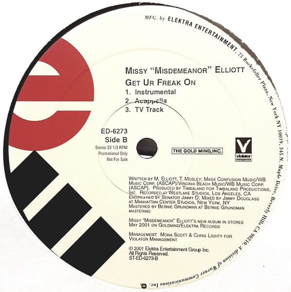 Missy Elliott - Get Ur Freak On (VINYL) | Very Good Plus (VG+) Very Good Plus (VG+)