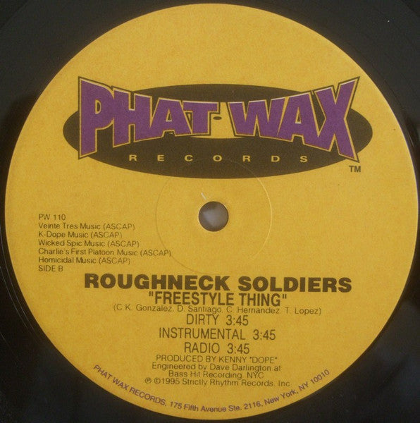 Roughneck Soldiers - Kill Or Be Killed / Freestyle Thing (VINYL) | Very Good Plus (VG+) Very Good (VG)