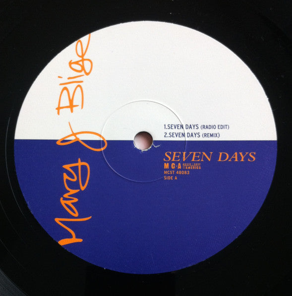 Mary J. Blige - Seven Days | Very Good Plus (VG+) Very Good Plus (VG+)