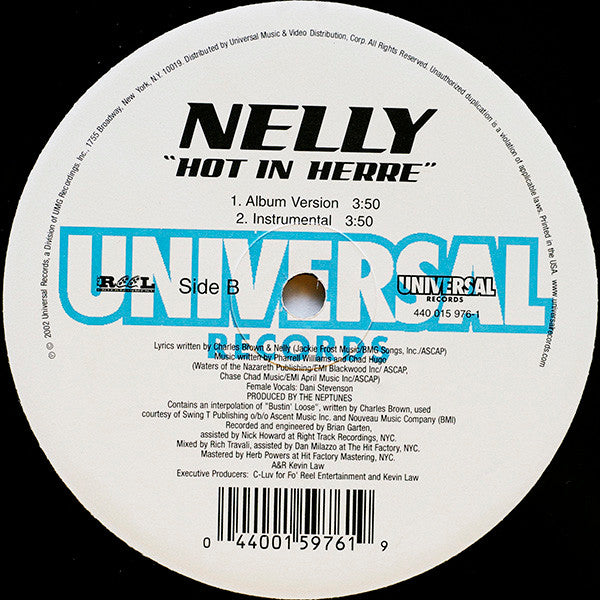 Nelly - Hot In Herre (VINYL) |