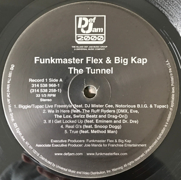 Funkmaster Flex - The Tunnel (VINYL *RECORD 1 ONLY*) | Very Good (VG) Generic