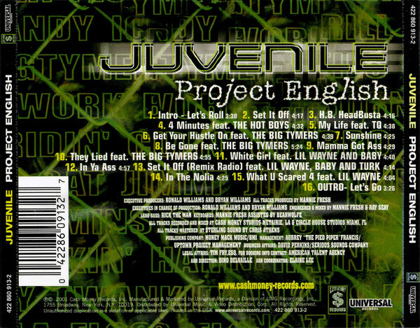 Juvenile (2) - Project English (CD) | Very Good (VG) Excellent (EX)