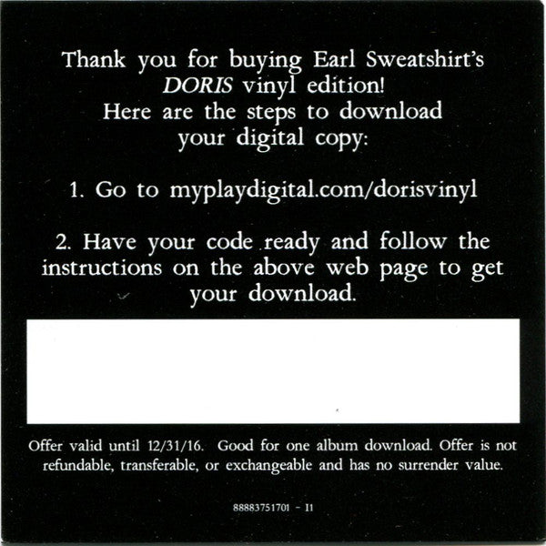 Earl Sweatshirt - Doris | Mint (M) Mint (M)