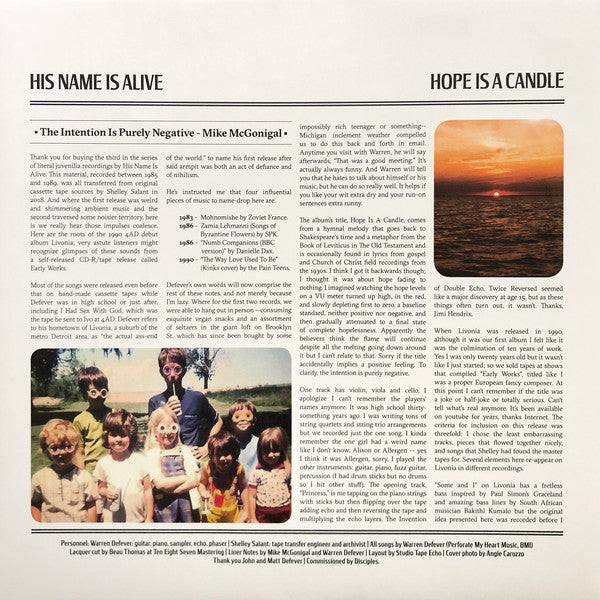 Hope Is A Candle (Home Recordings 1985-1990 Vol. 3) | Mint (M) Mint (M)