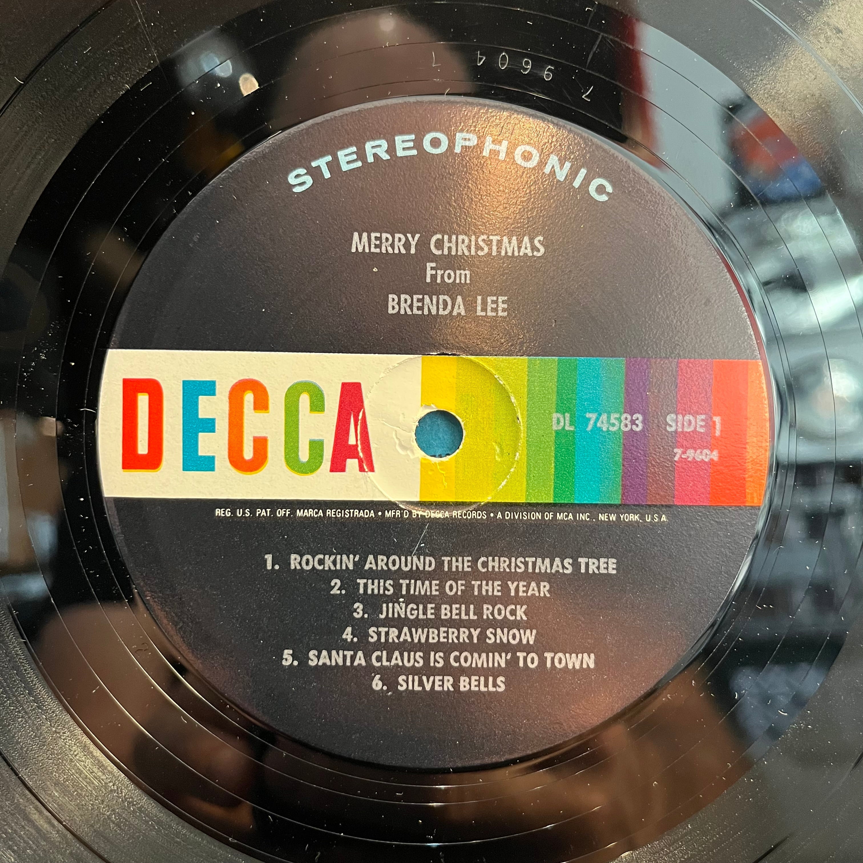 Brenda Lee - Merry Christmas From Brenda Lee (VINYL) | Excellent (EX) Very Good (VG)