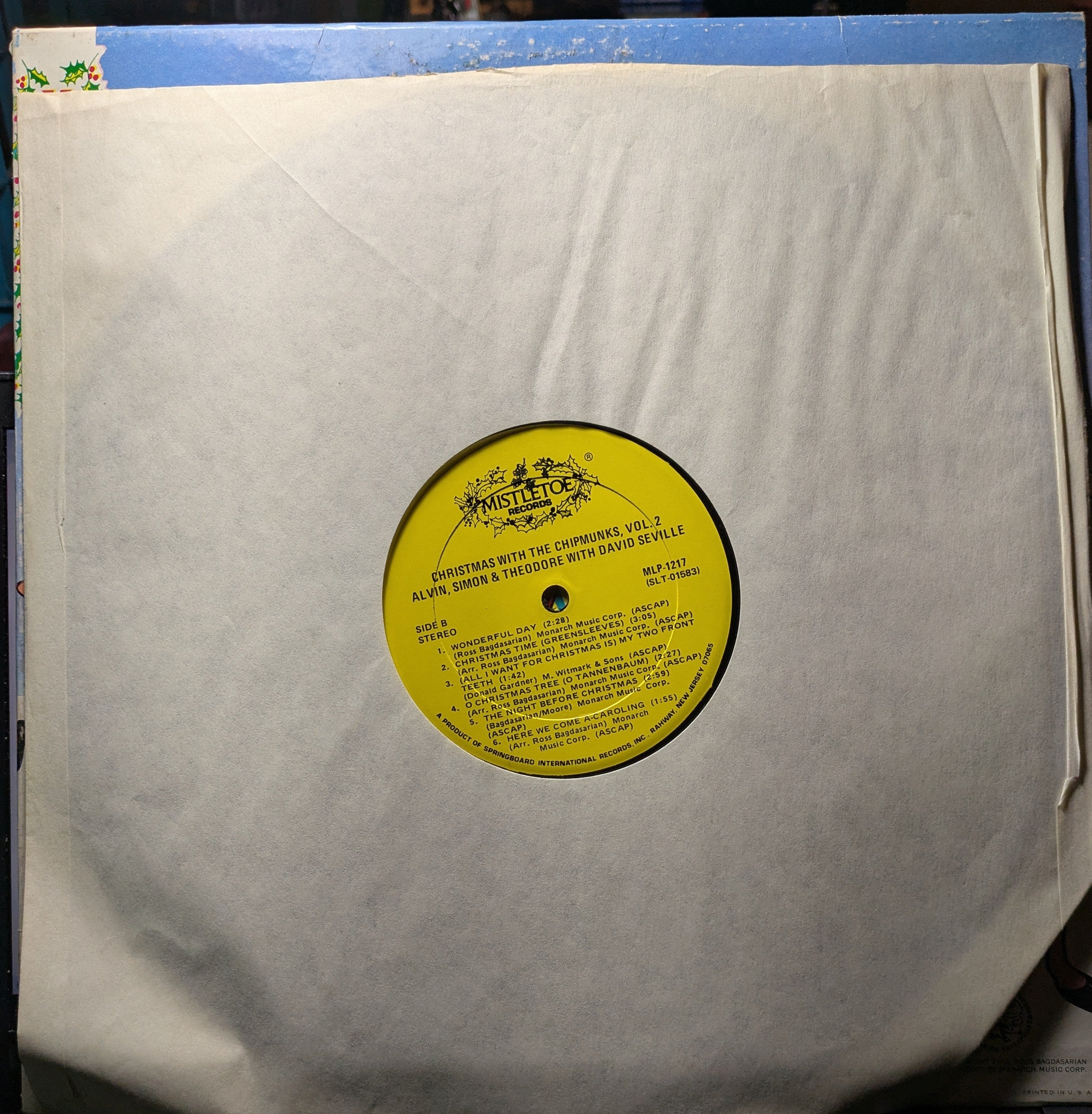 The Chipmunks - Christmas With The Chipmunks Volume 2 (VINYL) | Excellent (EX) Excellent (EX)