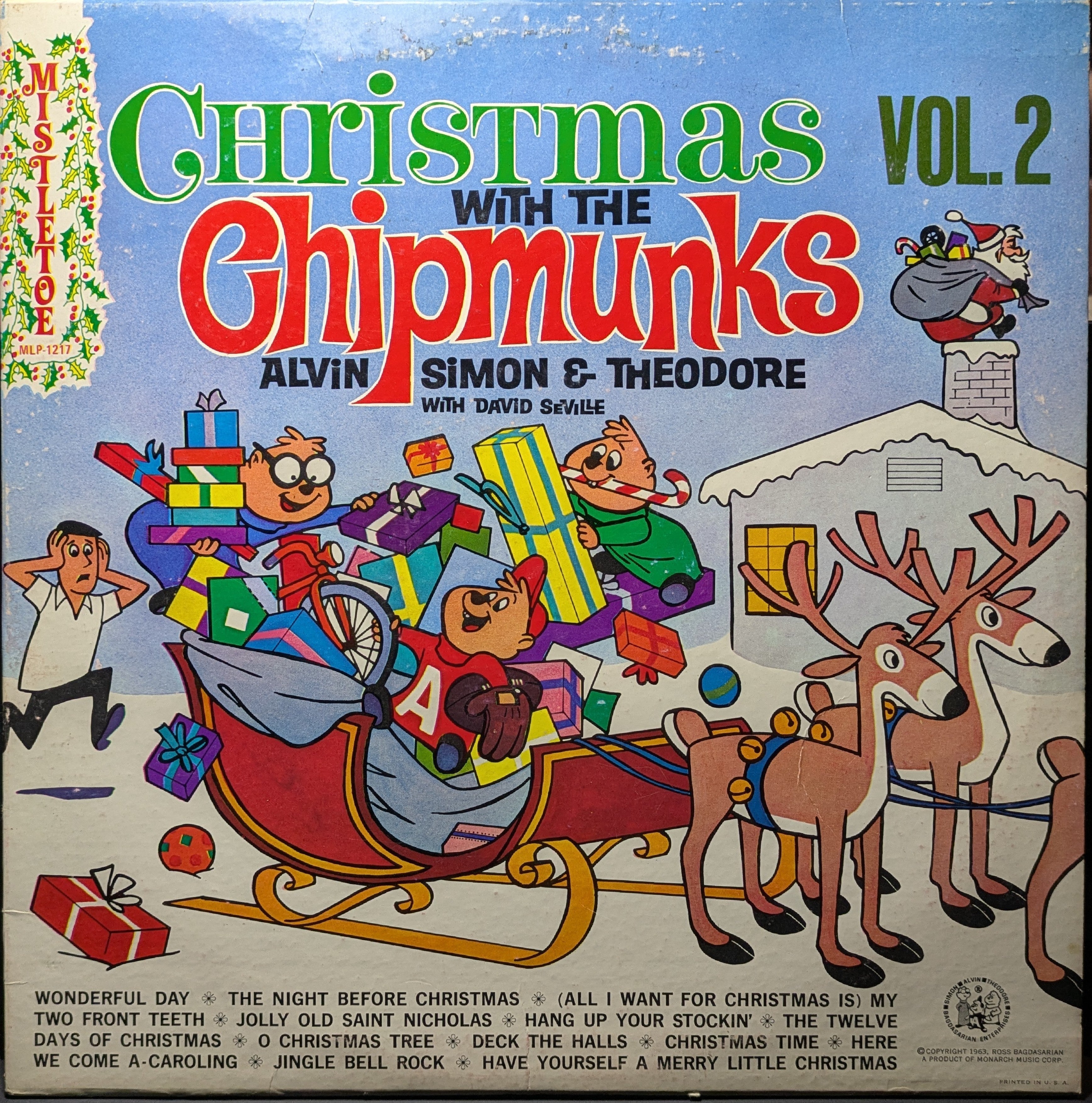 The Chipmunks - Christmas With The Chipmunks Volume 2 (VINYL) | Excellent (EX) Excellent (EX)
