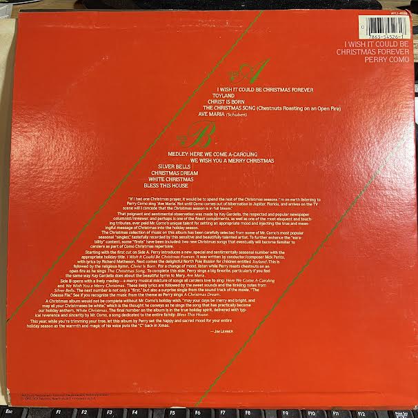 Perry Como - I Wish It Could Be Christmas Forever (VINYL) | Near Mint- (NM-) Excellent (EX)