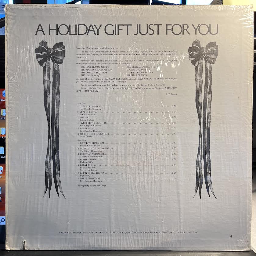Various - A Holiday Gift Just For You *SHRINK* | Near Mint (NM) Near Mint (NM)