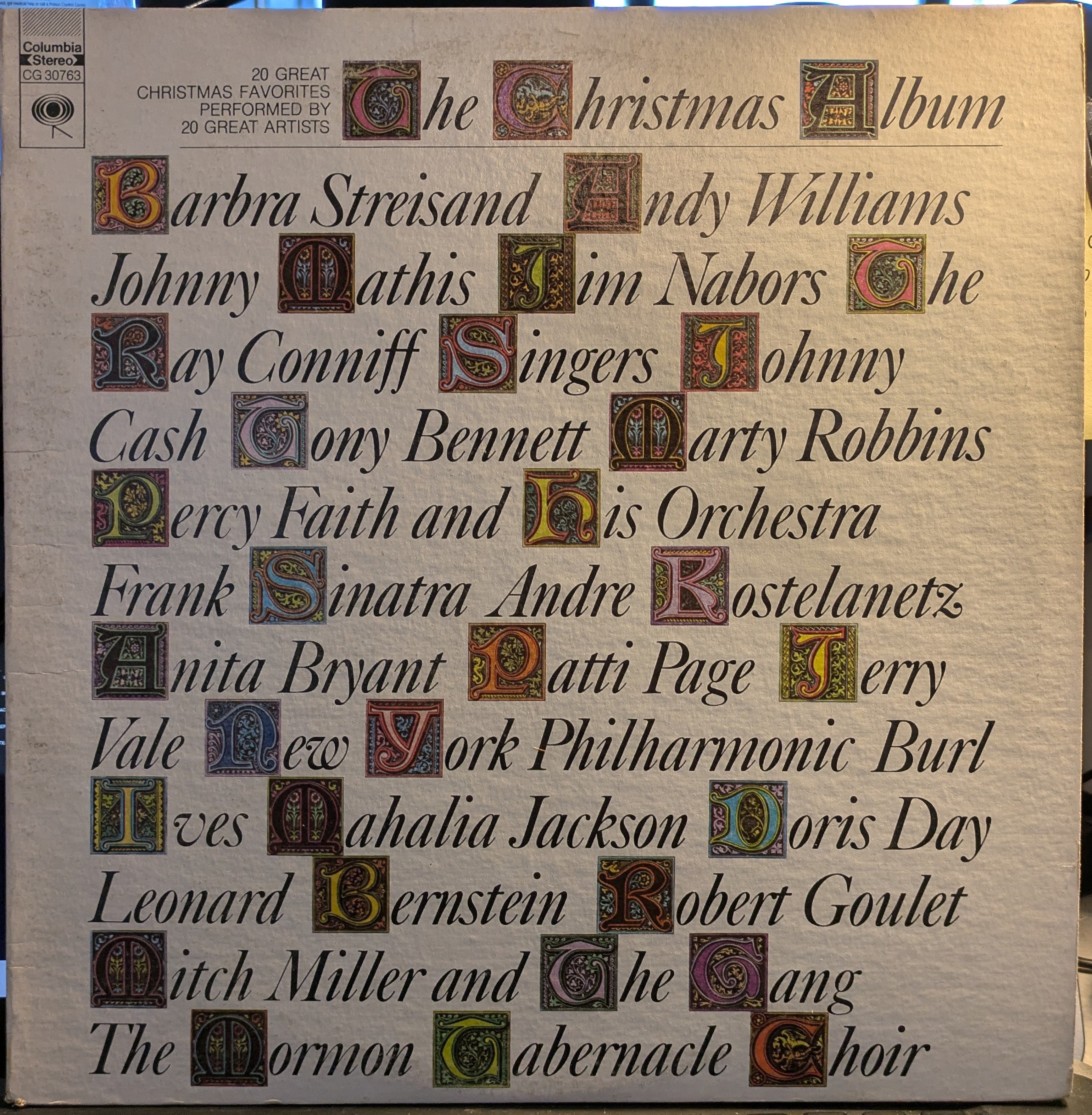 Various - The Christmas Album: 20 Great Christmas Favorites By 20 Great Artists (2xVINYL) | Near Mint (NM) Excellent+ (EX+)