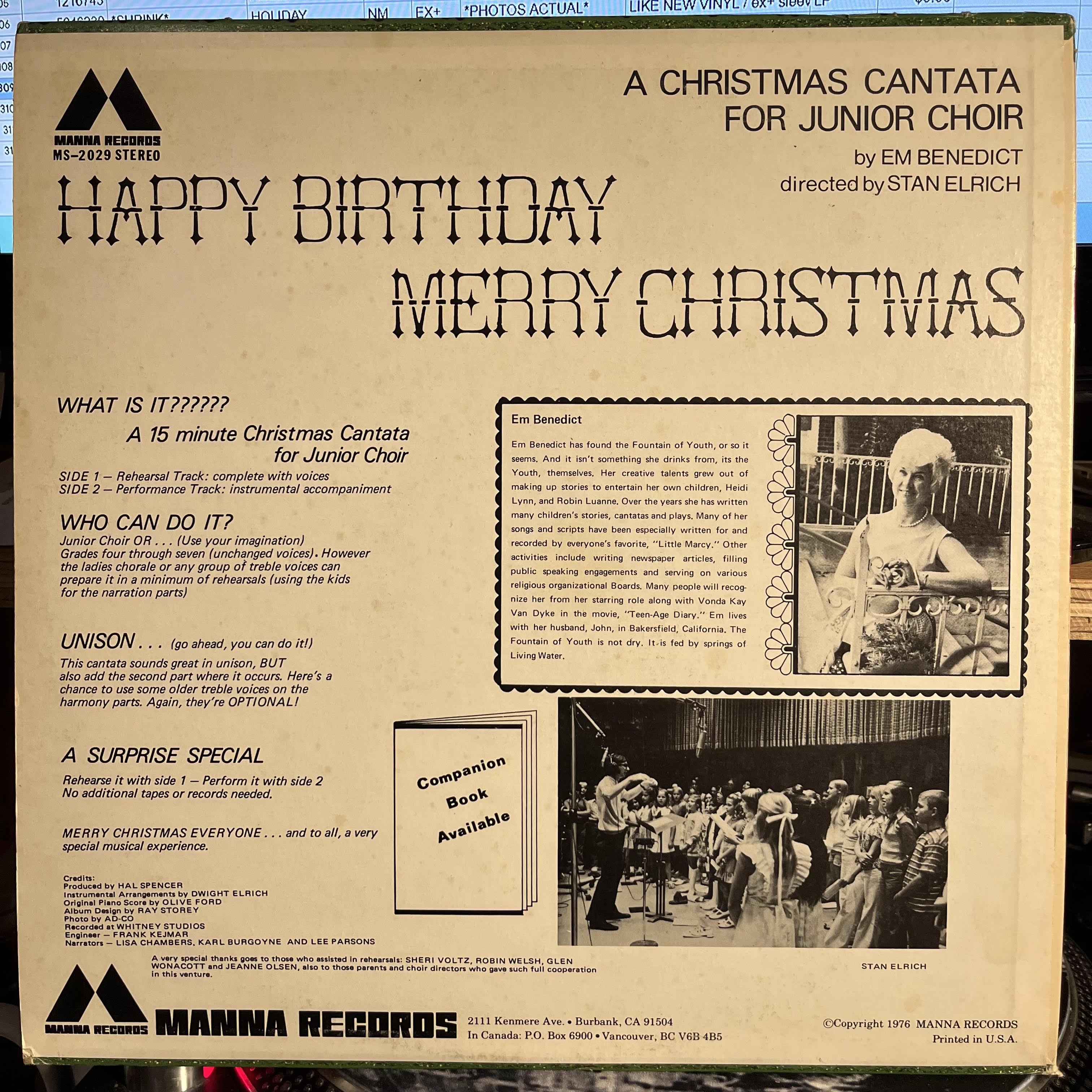 Happy Birthday Merry Christmas | Near Mint (NM) Excellent+ (EX+)