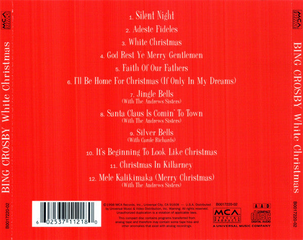 White Christmas (CD) | Near Mint (NM) Near Mint (NM)