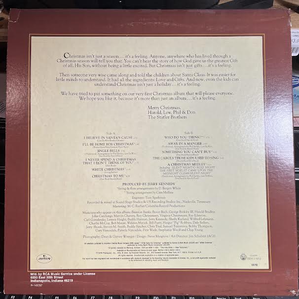 The Statler Brothers - The Statler Brothers Christmas Card (VINYL) | Near Mint (NM or M-)