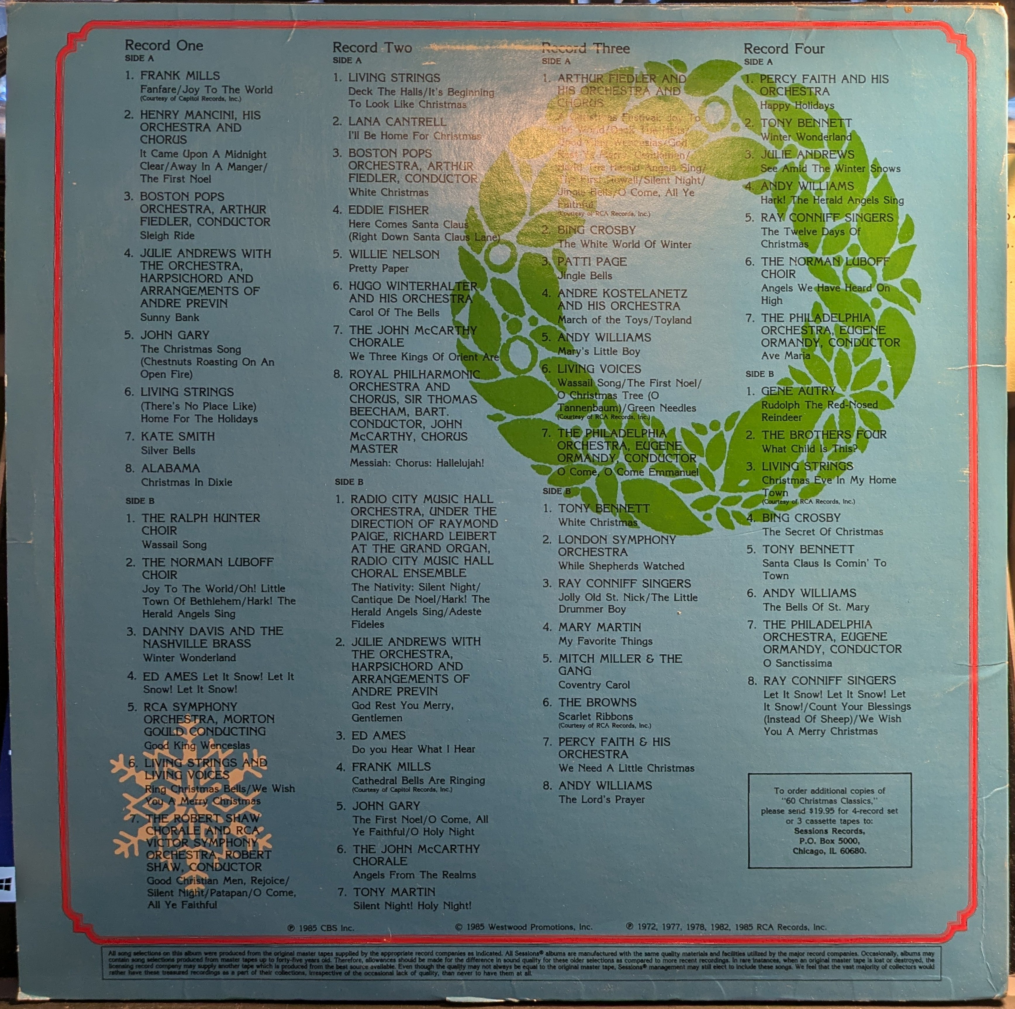Various - 60 Christmas Classics (4xVINYL) | Near Mint (NM) Excellent (EX)
