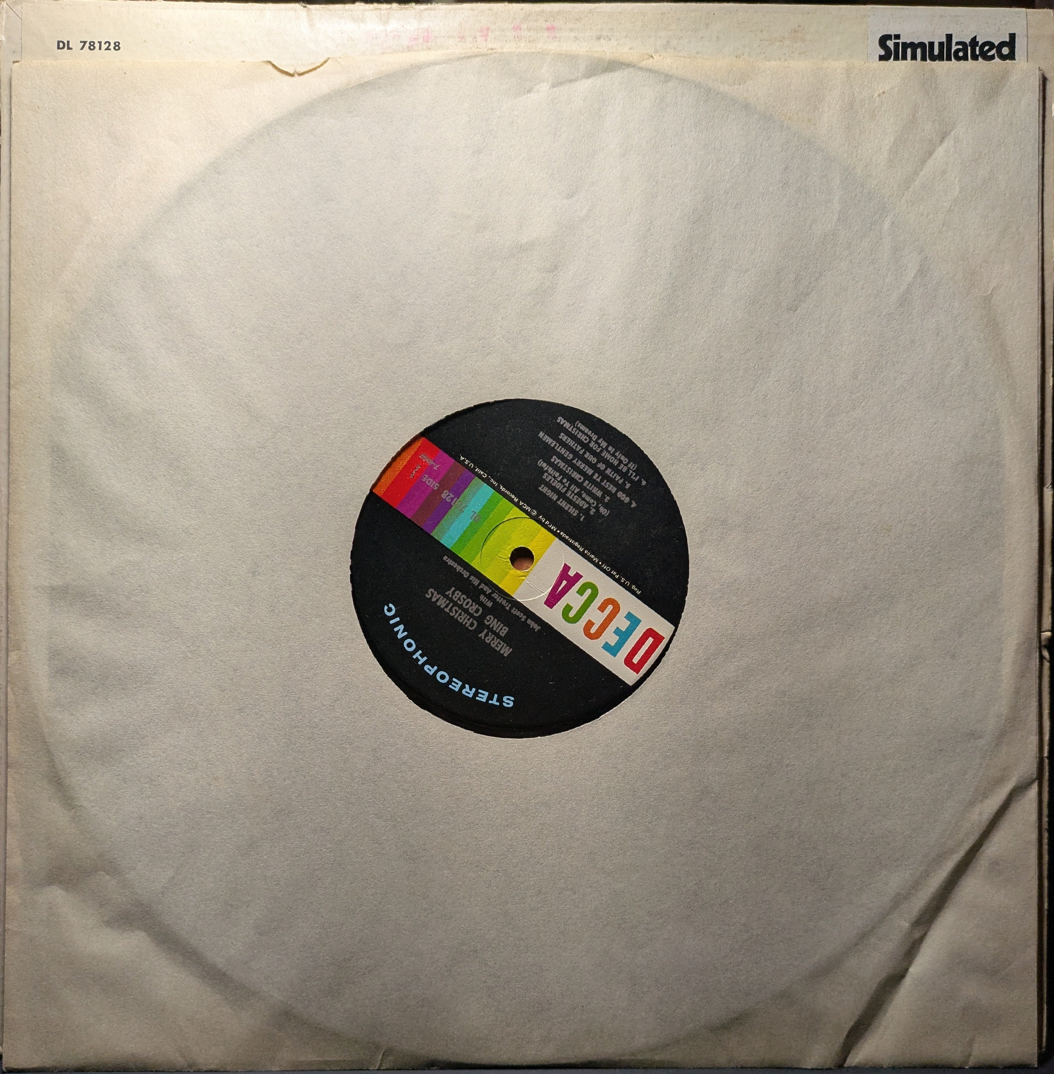 Bing Crosby - Merry Christmas (VINYL) | Very Good Plus (VG+) Very Good (VG)