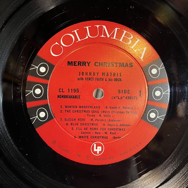 Johnny Mathis - Merry Christmas (VINYL) | Very Good Plus (VG+) Very Good (VG)