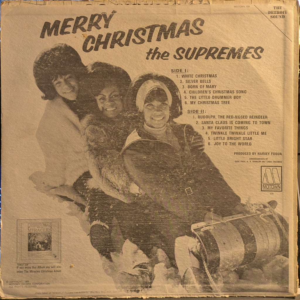 The Supremes - Merry Christmas (VINYL) | Very Good (VG) Good Plus (G+)