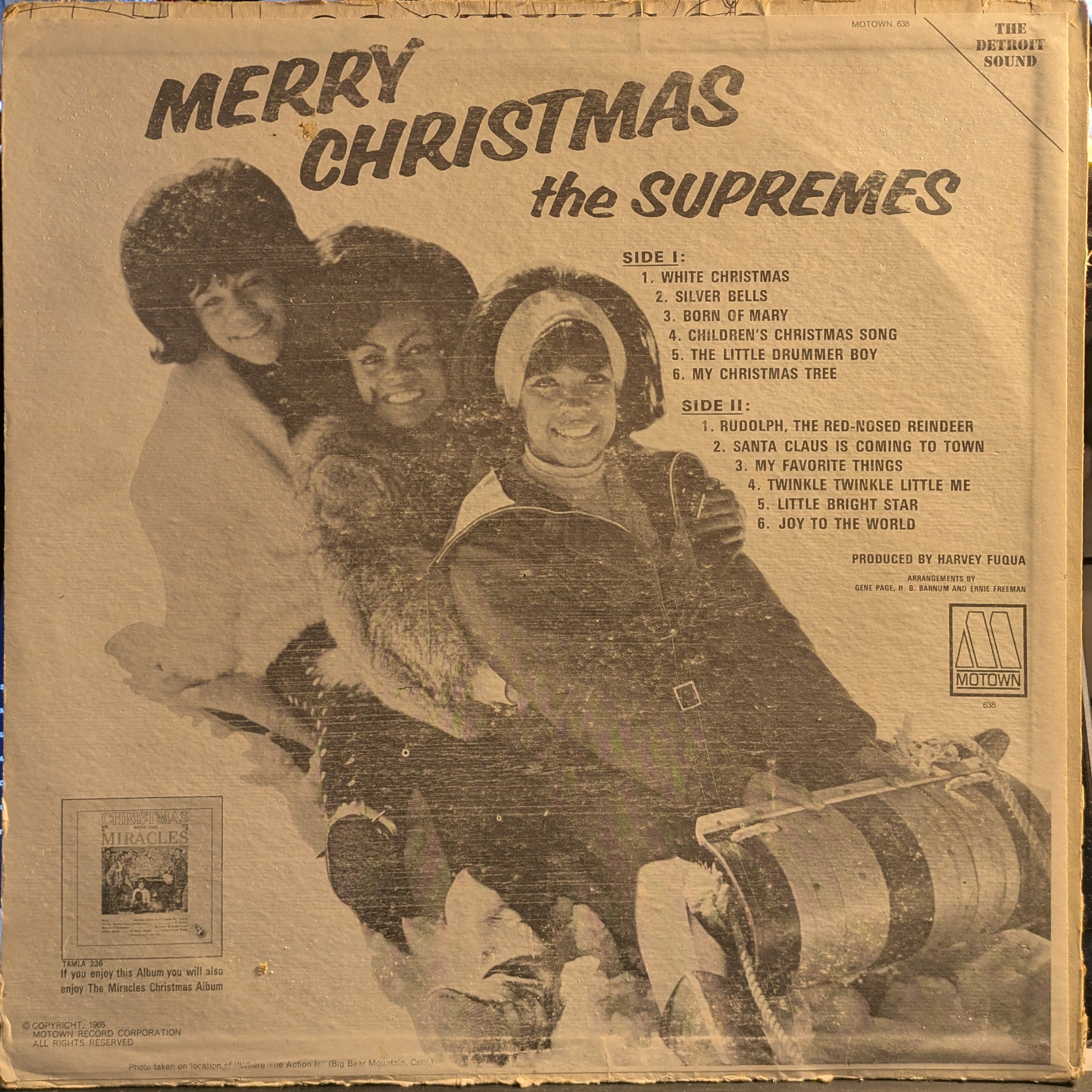 The Supremes - Merry Christmas (VINYL) | Very Good (VG) Good Plus (G+)