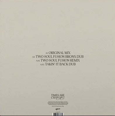 Times Are Changing (Two Soul Fusion Remixes)(VINYL) | Mint (M) Mint (M)