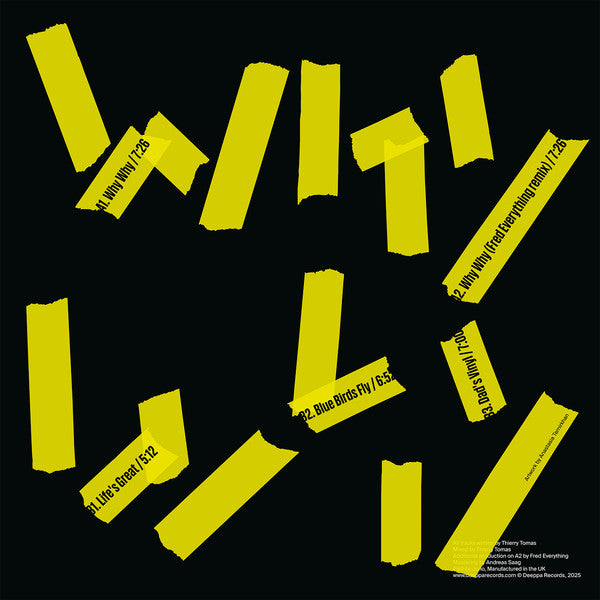 Why Why (Incl. Fred Everything remix)(VINYL) | Mint (M) Mint (M)
