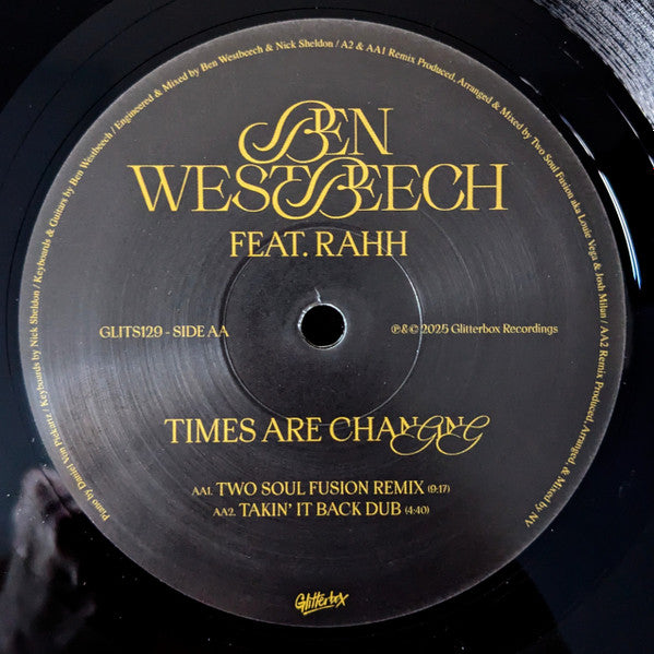 Times Are Changing (Two Soul Fusion Remixes)(VINYL) | Mint (M) Mint (M)