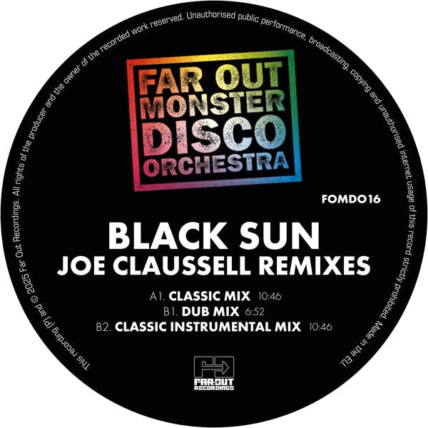 Black Sun (Joaquin Joe Claussell Sacred Rhythm Remixes) (RSD 2025 12" VINYL) | Mint (M) Mint (M)