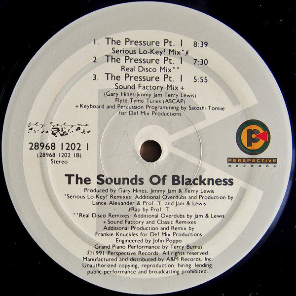 Sounds Of Blackness - The Pressure (Pt. 1) | Excellent (EX) Excellent (EX)