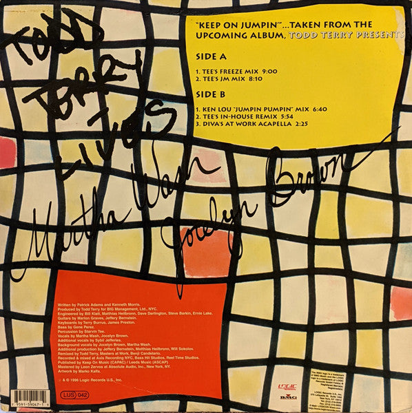 Todd Terry - Keep On Jumpin' (VINYL) | Excellent+ (EX+) Near Mint (NM)