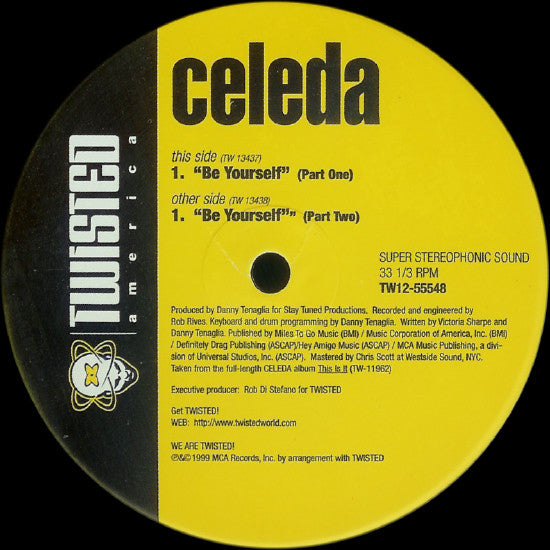 Celeda - Be Yourself | Excellent (EX) Very Good Plus (VG+)
