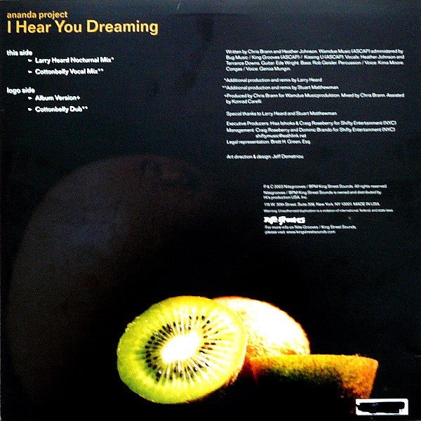 The Ananda Project - I Hear You Dreaming | Excellent (EX) Excellent (EX)