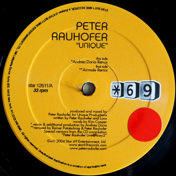 Peter Rauhofer - Unique | Excellent (EX) Excellent (EX)