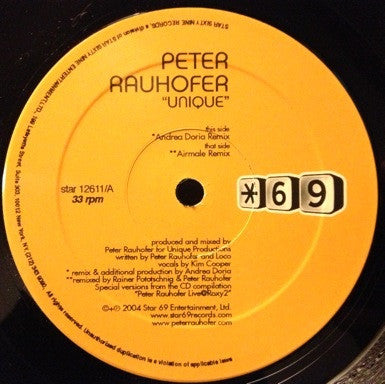 Peter Rauhofer - Unique | Excellent (EX) Excellent (EX)