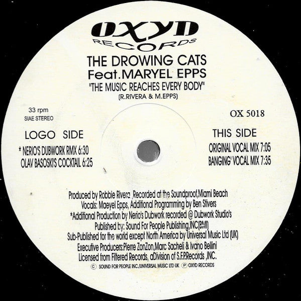 The Drowing Cats - The Music (Reaches Everybody) | Excellent (EX) Very Good Plus (VG+)