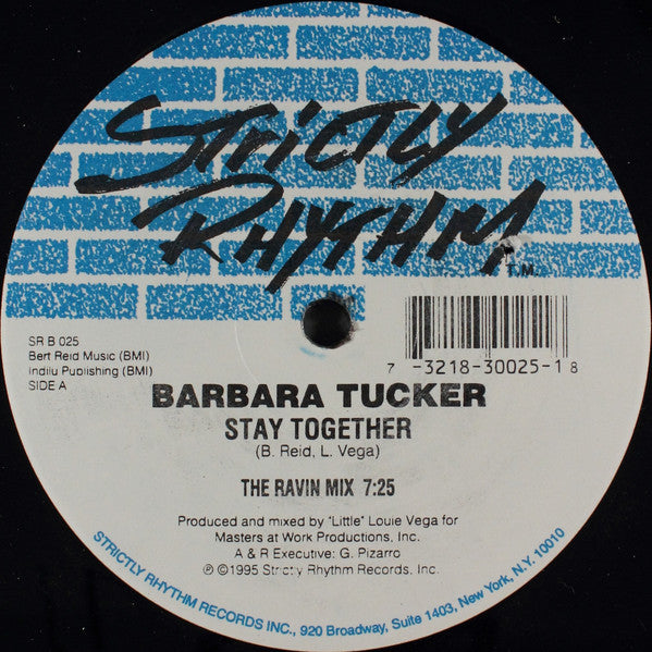 Barbara Tucker - Stay Together | Excellent (EX) Very Good Plus (VG+)