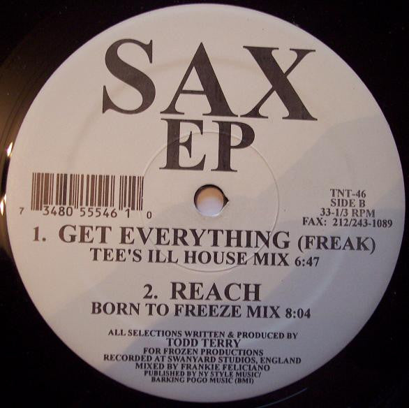 Sax - EP (VINYL) | Excellent (EX) Excellent (EX)