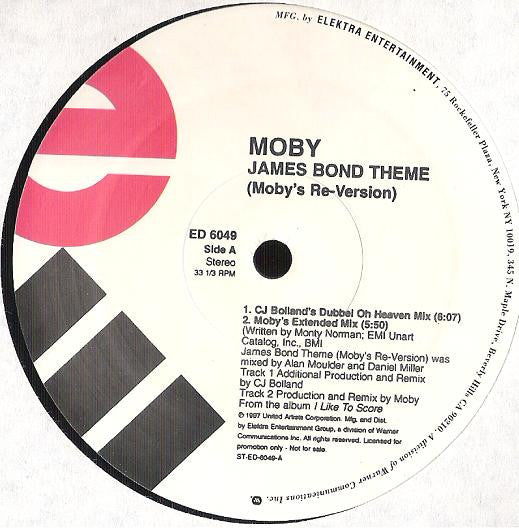 Moby - James Bond Theme (Moby's Re-Version) (VINYL) | Excellent (EX) Excellent (EX)