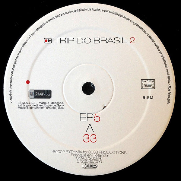 Mental Remedy - Trip Do Brasil 2 - EP5 (VINYL) | Excellent (EX) Very Good Plus (VG+)