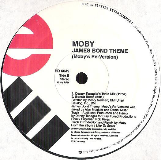 Moby - James Bond Theme (Moby's Re-Version) (VINYL) | Excellent (EX) Excellent (EX)
