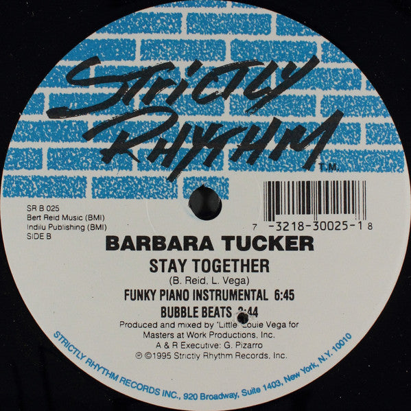 Barbara Tucker - Stay Together | Excellent (EX) Very Good Plus (VG+)