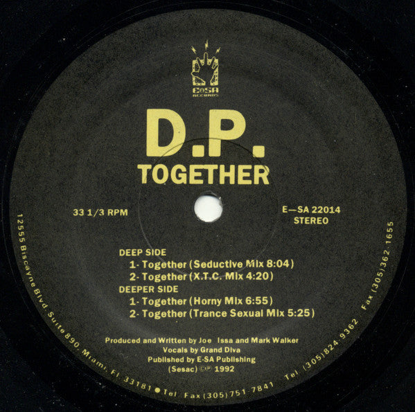 D.P. (2) - Together (VINYL) | Near Mint (NM) Near Mint (NM)