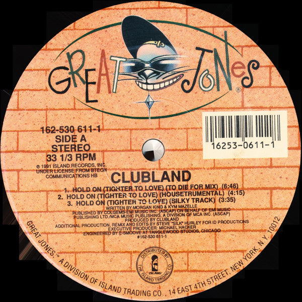 Clubland - Hold On (Tighter To Love) (VINYL) | Near Mint (NM) Near Mint (NM)