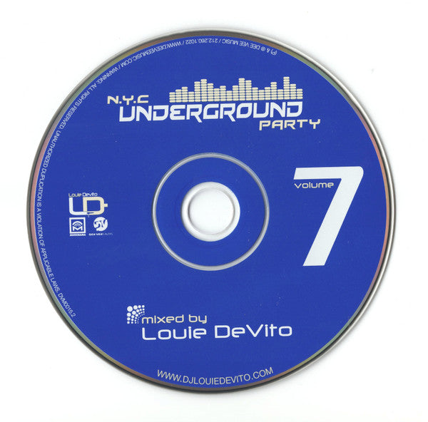Louie Devito - N.Y.C. Underground Party Volume 7 (CD) | Near Mint (NM) Near Mint (NM)