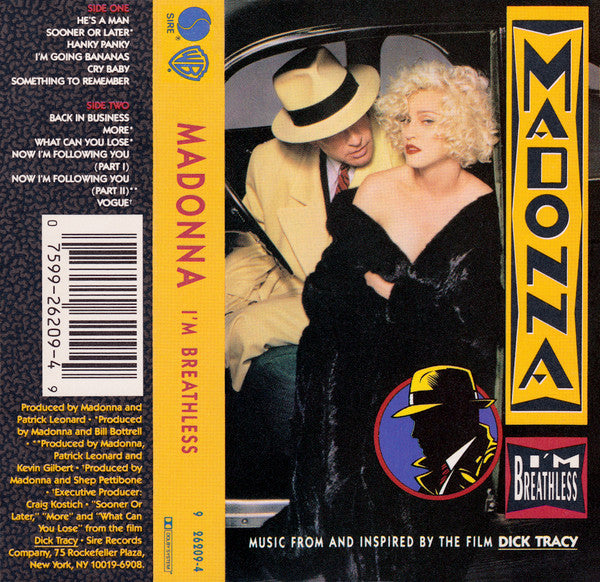 Madonna - I'm Breathless (Music From And Inspired By The Film Dick Tracy) *CASSETTE* | Near Mint (NM) Near Mint (NM)