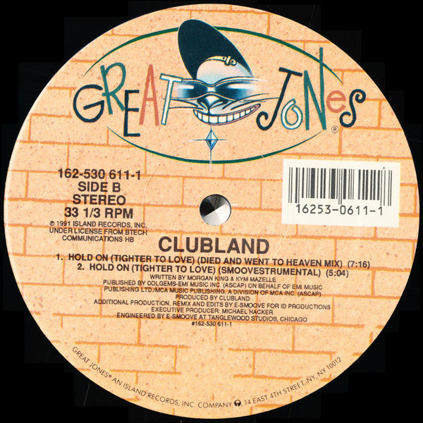 Clubland - Hold On (Tighter To Love) (VINYL) | Near Mint (NM) Near Mint (NM)